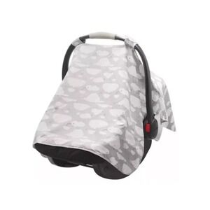 Go by Goldbug Car Seat Canopy Cover UPF 50+ Protection (Gray w/Clouds)